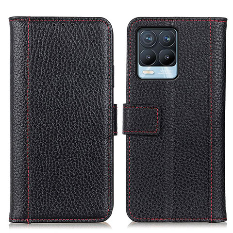 Funda de Cuero Cartera con Soporte Carcasa M14L para Realme 8 4G Negro