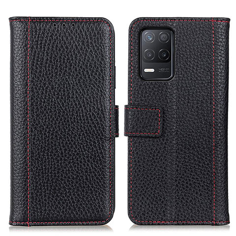 Funda de Cuero Cartera con Soporte Carcasa M14L para Realme Q3 5G Negro