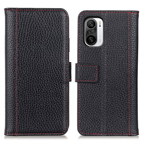 Funda de Cuero Cartera con Soporte Carcasa M14L para Xiaomi Redmi K40 Pro+ Plus 5G Negro