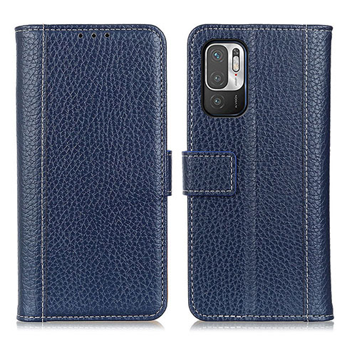 Funda de Cuero Cartera con Soporte Carcasa M14L para Xiaomi Redmi Note 11 SE 5G Azul