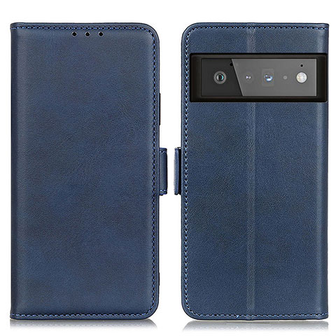 Funda de Cuero Cartera con Soporte Carcasa M15L para Google Pixel 6 Pro 5G Azul