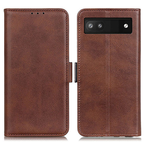 Funda de Cuero Cartera con Soporte Carcasa M15L para Google Pixel 6a 5G Marron