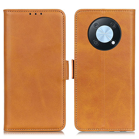 Funda de Cuero Cartera con Soporte Carcasa M15L para Huawei Enjoy 50 Pro Marron Claro