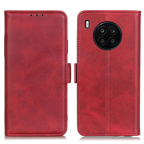 Funda de Cuero Cartera con Soporte Carcasa M15L para Huawei Honor 50 Lite Rojo