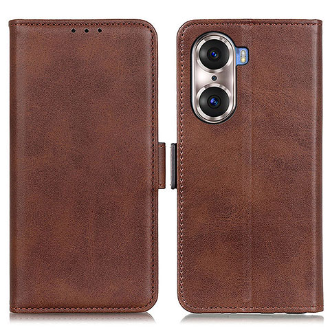 Funda de Cuero Cartera con Soporte Carcasa M15L para Huawei Honor 60 5G Marron