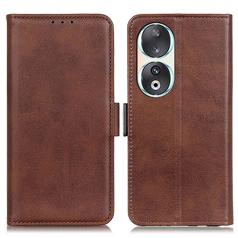 Funda de Cuero Cartera con Soporte Carcasa M15L para Huawei Honor 90 5G Marron