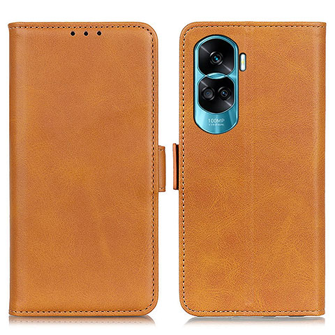 Funda de Cuero Cartera con Soporte Carcasa M15L para Huawei Honor 90 Lite 5G Marron Claro