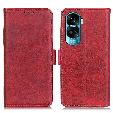 Funda de Cuero Cartera con Soporte Carcasa M15L para Huawei Honor 90 Lite 5G Rojo