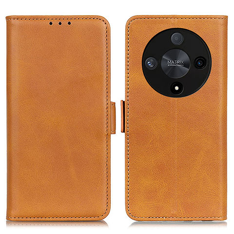 Funda de Cuero Cartera con Soporte Carcasa M15L para Huawei Honor Magic6 Lite 5G Marron Claro