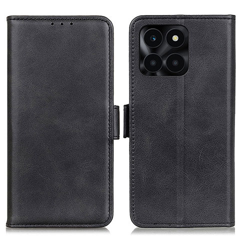 Funda de Cuero Cartera con Soporte Carcasa M15L para Huawei Honor X6a Negro