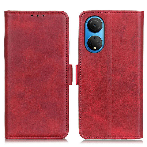 Funda de Cuero Cartera con Soporte Carcasa M15L para Huawei Honor X7 Rojo