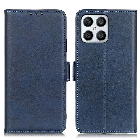 Funda de Cuero Cartera con Soporte Carcasa M15L para Huawei Honor X8 4G Azul