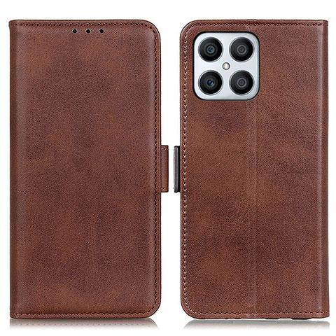 Funda de Cuero Cartera con Soporte Carcasa M15L para Huawei Honor X8 4G Marron