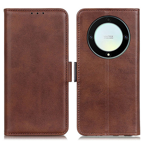 Funda de Cuero Cartera con Soporte Carcasa M15L para Huawei Honor X9a 5G Marron