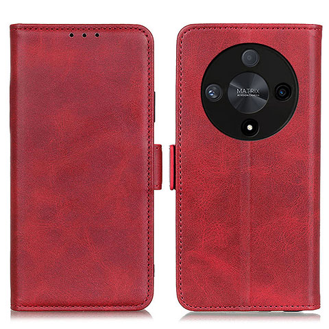 Funda de Cuero Cartera con Soporte Carcasa M15L para Huawei Honor X9b 5G Rojo