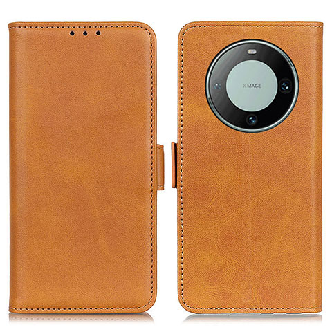 Funda de Cuero Cartera con Soporte Carcasa M15L para Huawei Mate 60 Pro Marron Claro