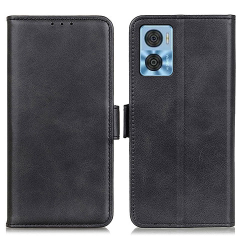 Funda de Cuero Cartera con Soporte Carcasa M15L para Motorola Moto E22 Negro