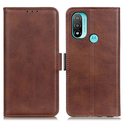 Funda de Cuero Cartera con Soporte Carcasa M15L para Motorola Moto E30 Marron