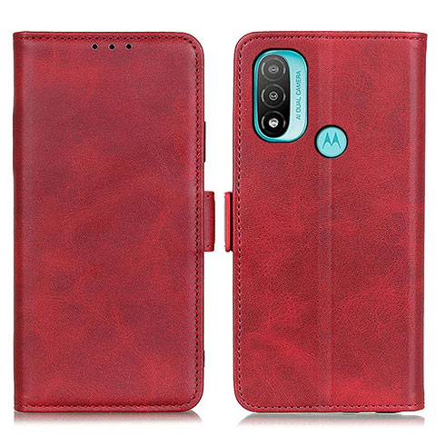 Funda de Cuero Cartera con Soporte Carcasa M15L para Motorola Moto E30 Rojo