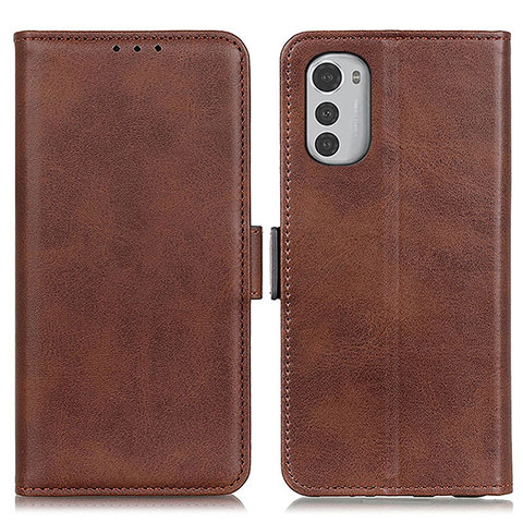 Funda de Cuero Cartera con Soporte Carcasa M15L para Motorola Moto E32 Marron