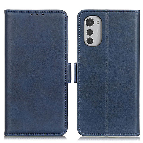 Funda de Cuero Cartera con Soporte Carcasa M15L para Motorola Moto E32s Azul