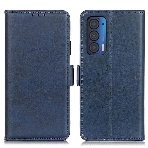 Funda de Cuero Cartera con Soporte Carcasa M15L para Motorola Moto Edge (2021) 5G Azul