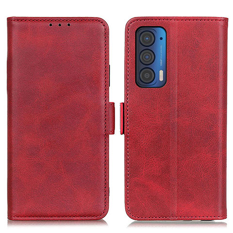 Funda de Cuero Cartera con Soporte Carcasa M15L para Motorola Moto Edge (2021) 5G Rojo