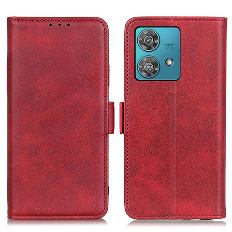 Funda de Cuero Cartera con Soporte Carcasa M15L para Motorola Moto Edge 40 Neo 5G Rojo