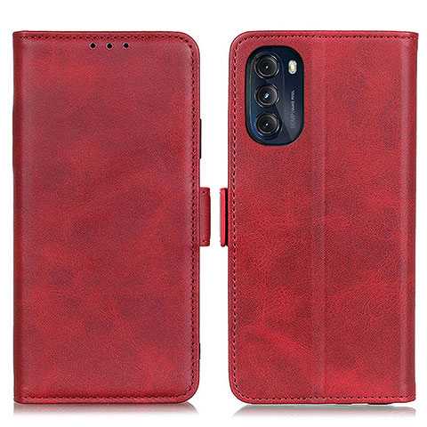 Funda de Cuero Cartera con Soporte Carcasa M15L para Motorola Moto G 5G (2022) Rojo