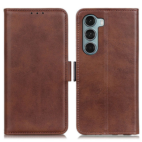 Funda de Cuero Cartera con Soporte Carcasa M15L para Motorola Moto G200 5G Marron