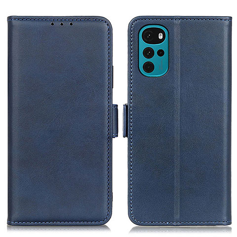 Funda de Cuero Cartera con Soporte Carcasa M15L para Motorola Moto G22 Azul