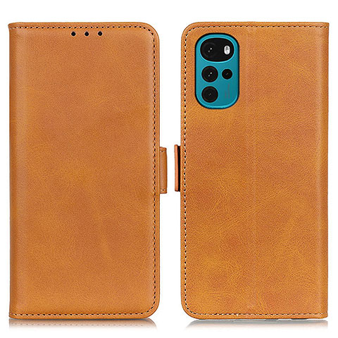 Funda de Cuero Cartera con Soporte Carcasa M15L para Motorola Moto G22 Marron Claro