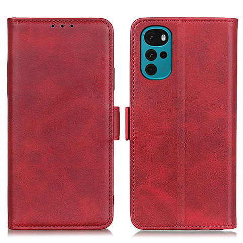 Funda de Cuero Cartera con Soporte Carcasa M15L para Motorola Moto G22 Rojo