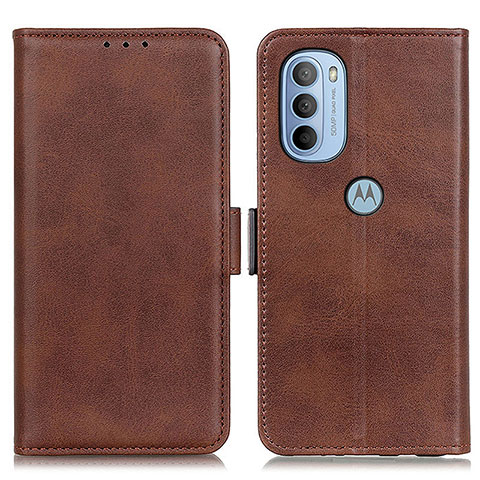 Funda de Cuero Cartera con Soporte Carcasa M15L para Motorola Moto G31 Marron