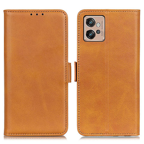 Funda de Cuero Cartera con Soporte Carcasa M15L para Motorola Moto G32 Marron Claro