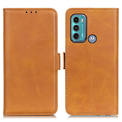 Funda de Cuero Cartera con Soporte Carcasa M15L para Motorola Moto G40 Fusion Marron Claro