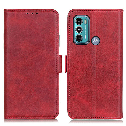 Funda de Cuero Cartera con Soporte Carcasa M15L para Motorola Moto G40 Fusion Rojo