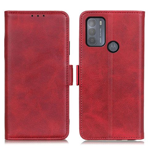 Funda de Cuero Cartera con Soporte Carcasa M15L para Motorola Moto G50 Rojo