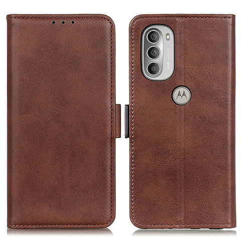 Funda de Cuero Cartera con Soporte Carcasa M15L para Motorola Moto G51 5G Marron