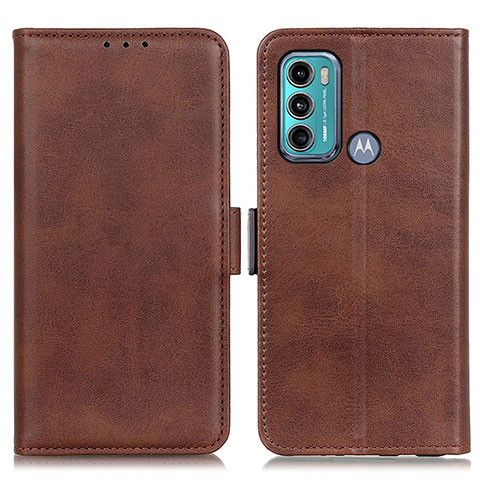 Funda de Cuero Cartera con Soporte Carcasa M15L para Motorola Moto G60 Marron