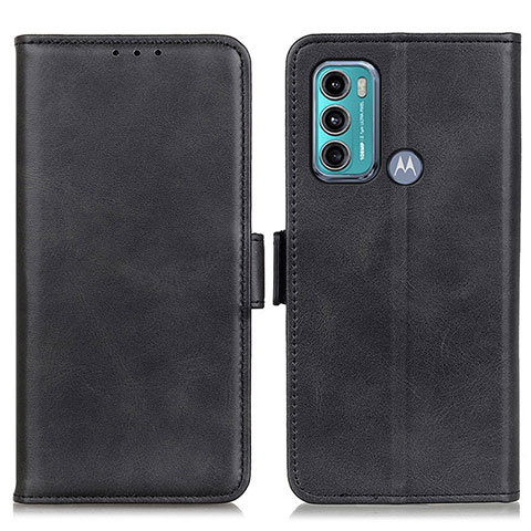 Funda de Cuero Cartera con Soporte Carcasa M15L para Motorola Moto G60 Negro