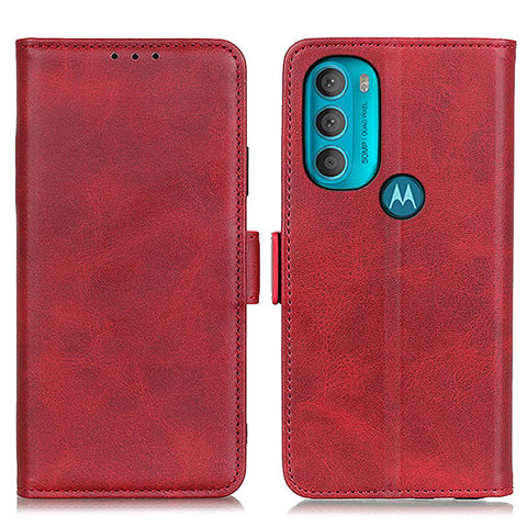 Funda de Cuero Cartera con Soporte Carcasa M15L para Motorola Moto G71 5G Rojo