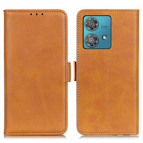 Funda de Cuero Cartera con Soporte Carcasa M15L para Motorola Moto G84 5G Marron Claro