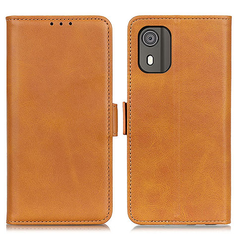 Funda de Cuero Cartera con Soporte Carcasa M15L para Nokia C02 Marron Claro