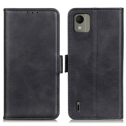 Funda de Cuero Cartera con Soporte Carcasa M15L para Nokia C110 Negro