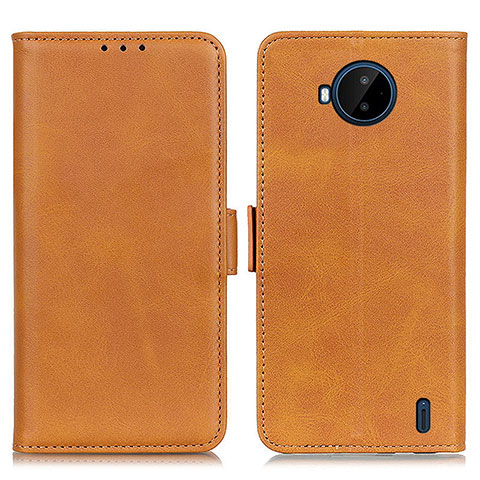 Funda de Cuero Cartera con Soporte Carcasa M15L para Nokia C20 Plus Marron Claro