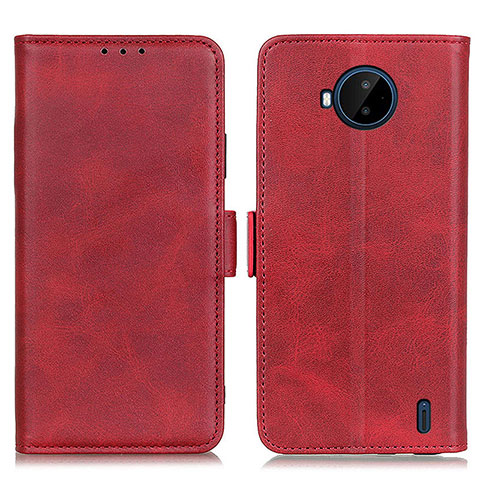 Funda de Cuero Cartera con Soporte Carcasa M15L para Nokia C20 Plus Rojo