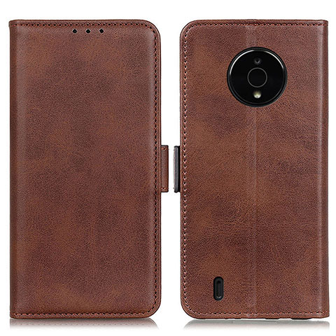 Funda de Cuero Cartera con Soporte Carcasa M15L para Nokia C200 Marron