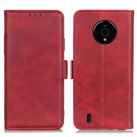 Funda de Cuero Cartera con Soporte Carcasa M15L para Nokia C200 Rojo