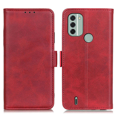 Funda de Cuero Cartera con Soporte Carcasa M15L para Nokia C31 Rojo